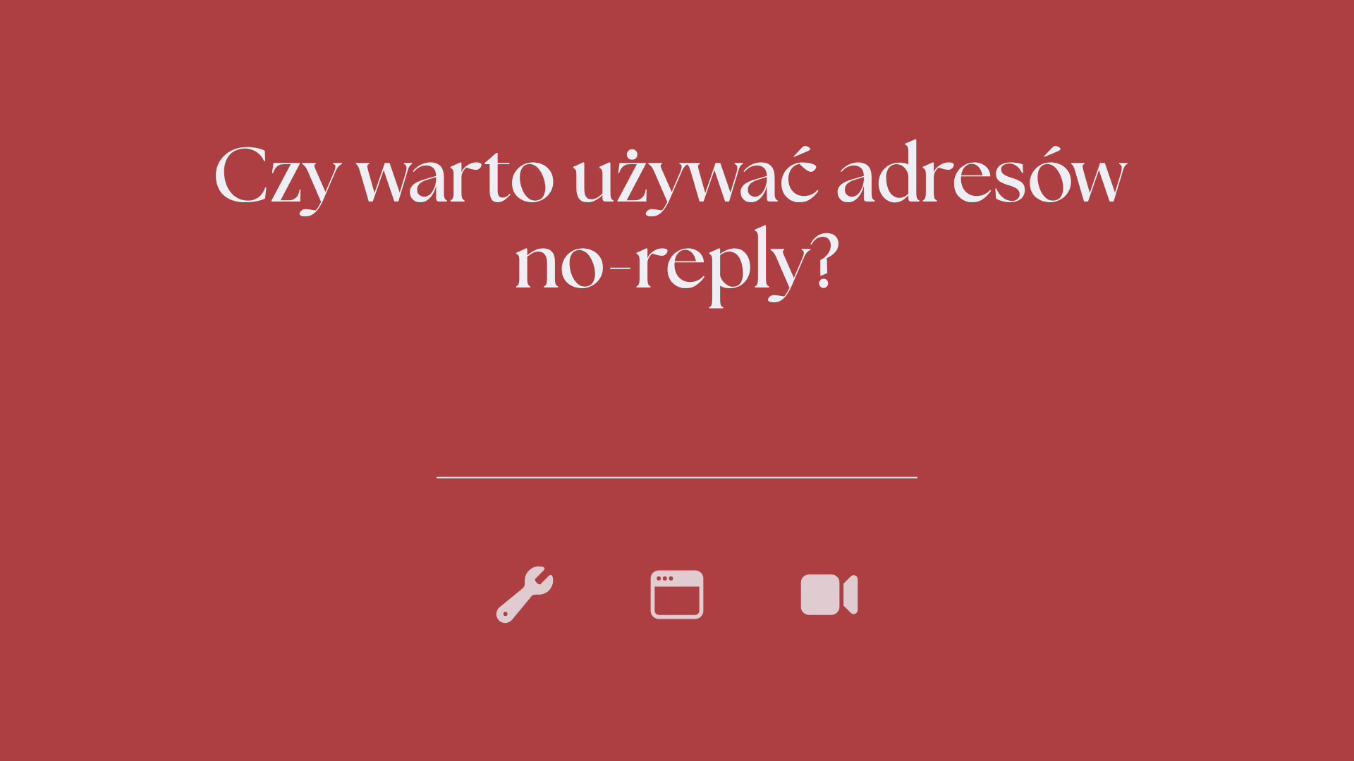 Czy warto uzywac adresow no reply