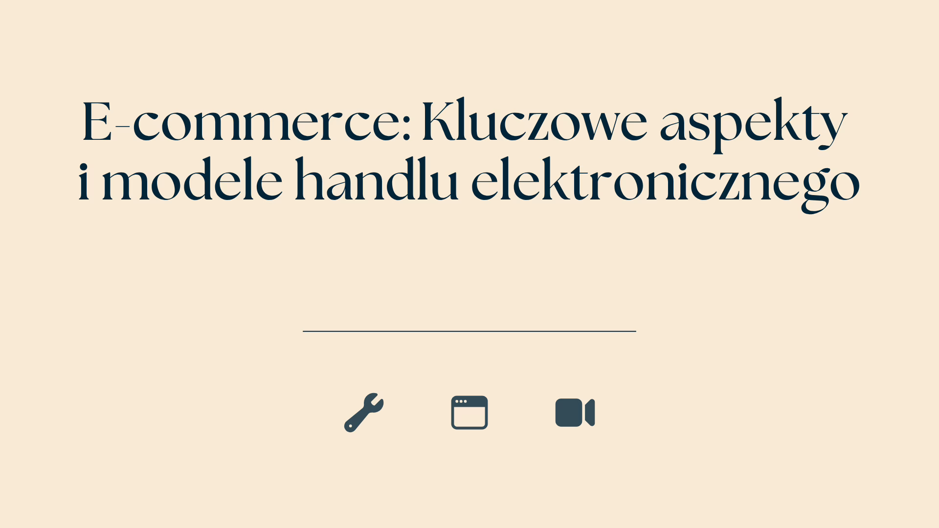 E commerce Kluczowe aspekty i modele handlu elektronicznego 1