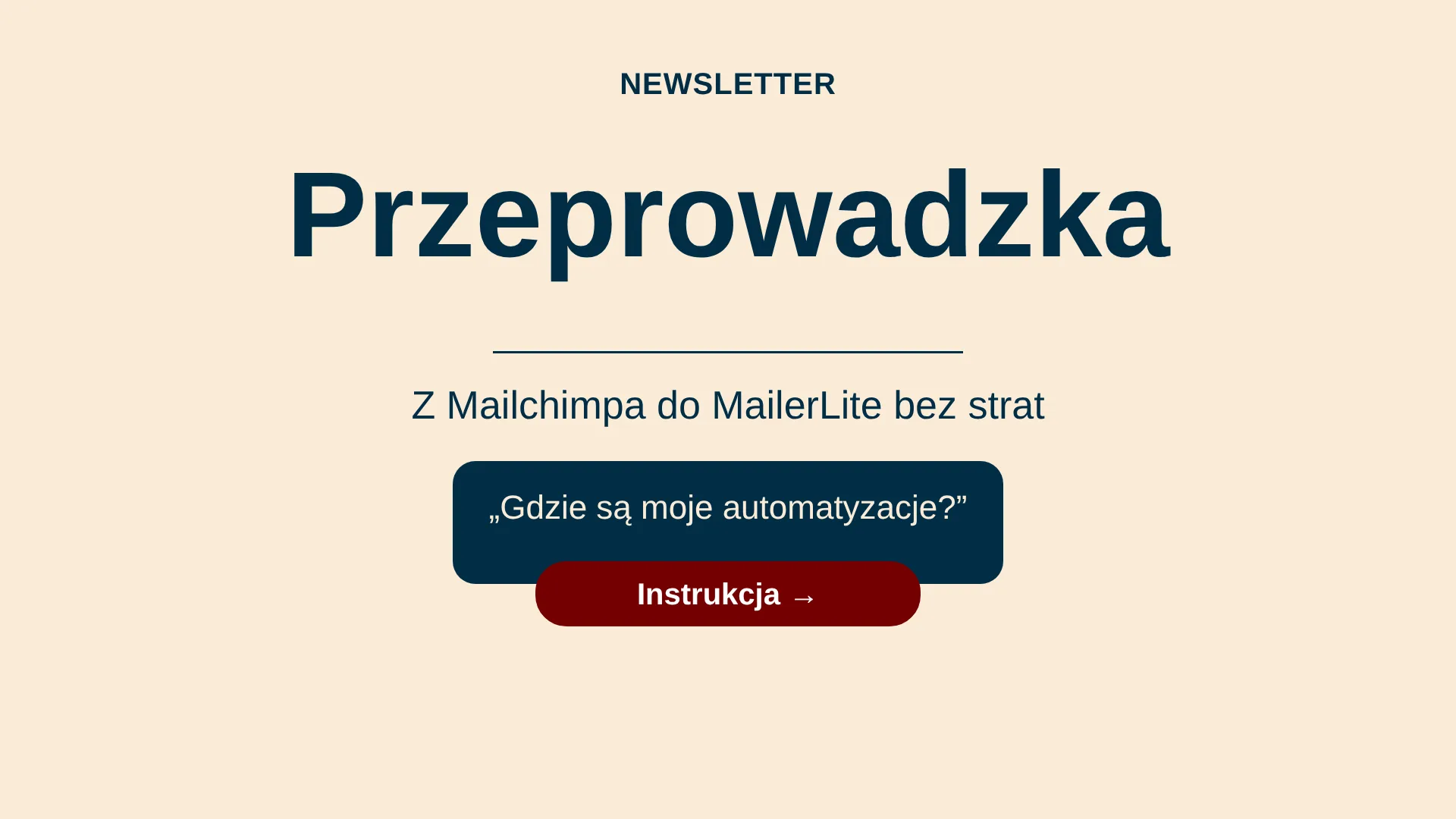 Jak przenieść bazę z Mailchimpa do MailerLite, instrukcja migracji